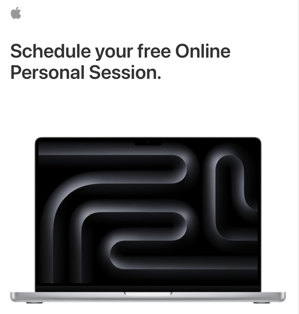 애플의 무료 온라인 세션을 들었다.